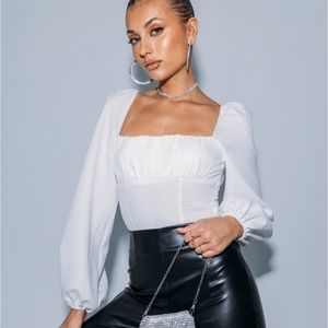 White Princess Polly Body Suit